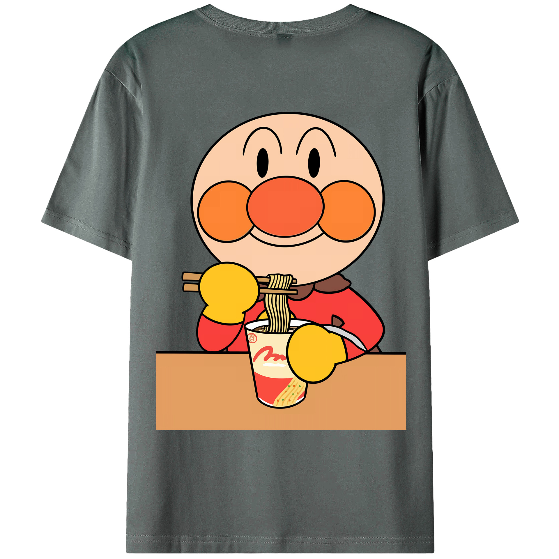 （画像用） アンパンマン Anpanman 綿100％ メンズ半袖Tシャツ（バックプリント） 通気性
